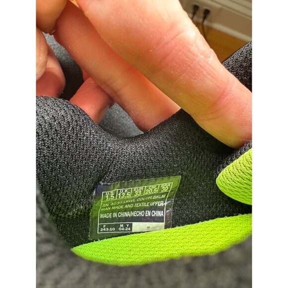 Skechers Boundless Boys Sneakers Kids Shoe Size US 1.5 M Wide Fit Black/Green - Picture 8 of 9